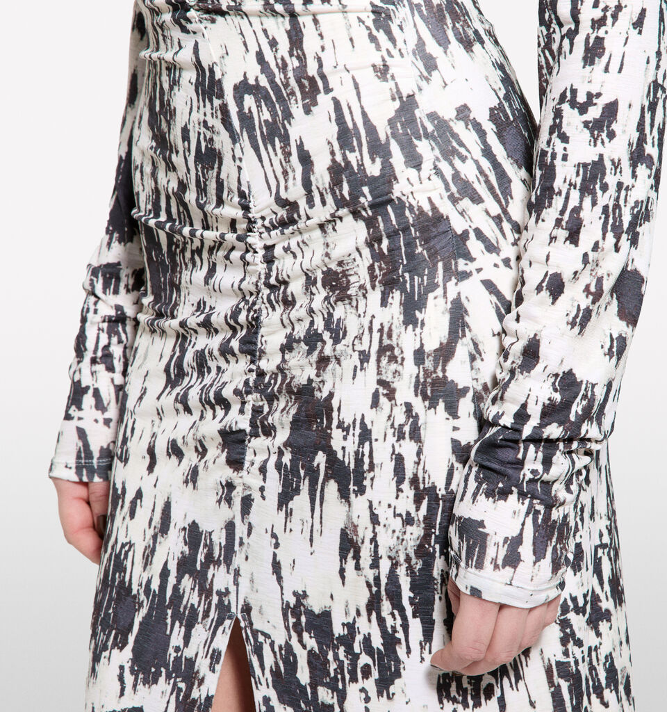 Vestito aderente con spacco - vestiti midi da donna - Multi-color | Sisley image number 5